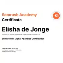 Semrush Agency Certified